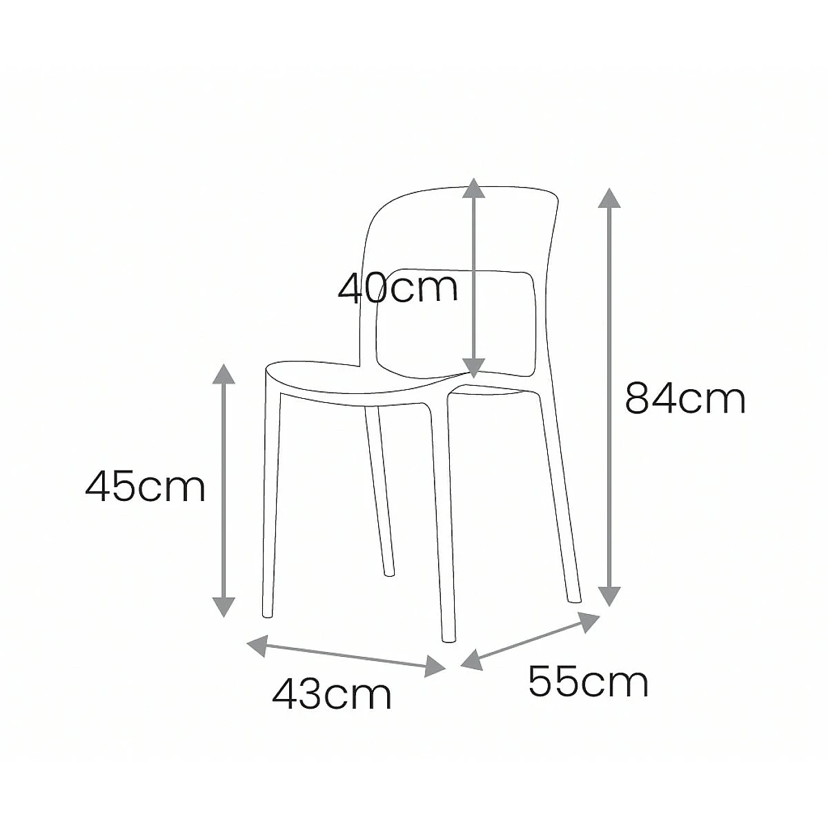 SILLA JUDIT POLIPROPILENO