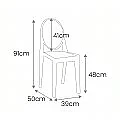 SILLA ATENEA TRANSPARENTE