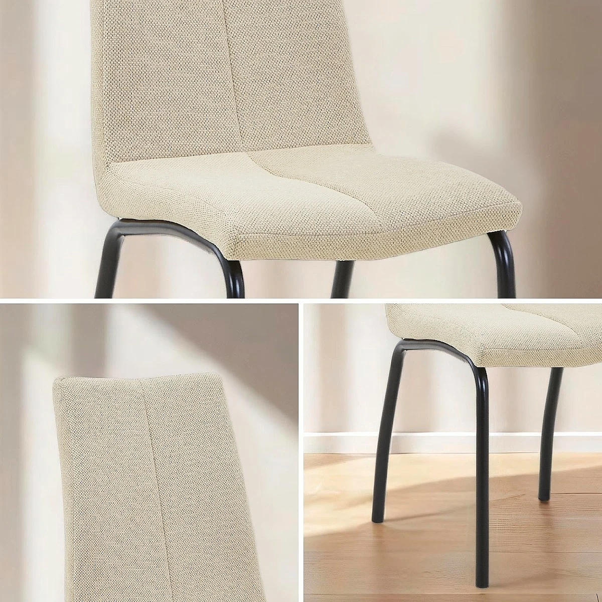 Silla Porto tapizada en tela resistente al agua