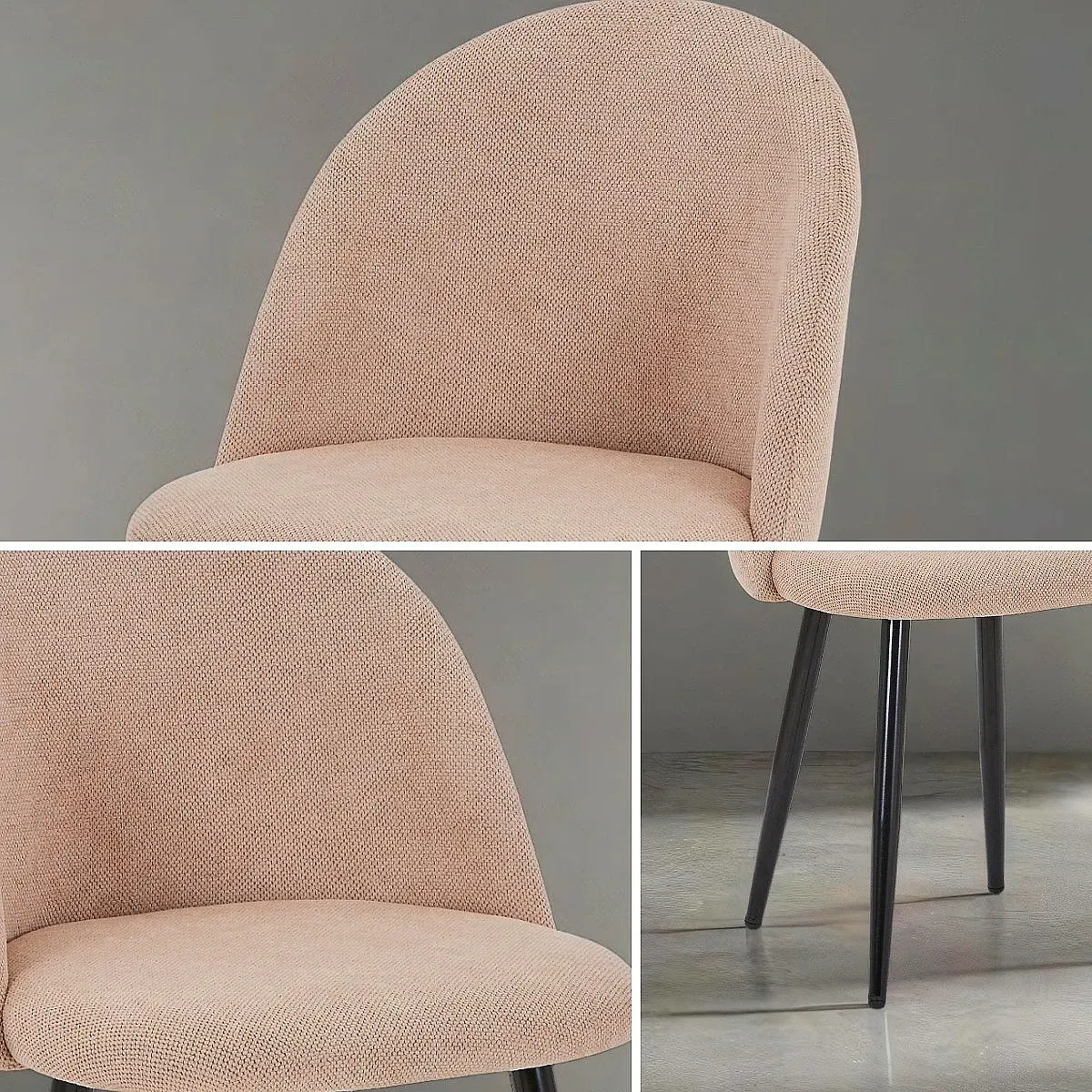 Silla Esmeralda tapizada en tela resistente al agua