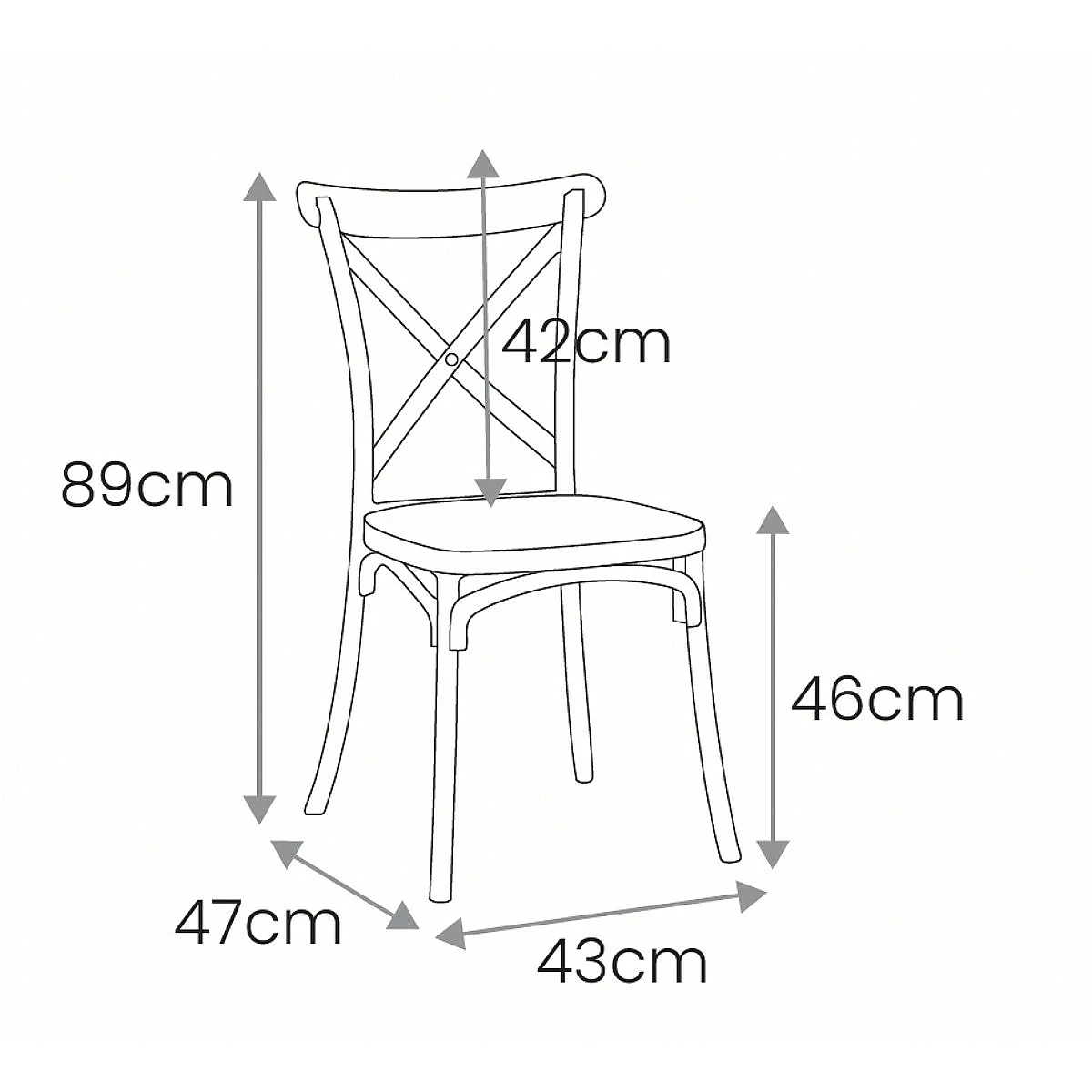 Silla Eros polipropileno