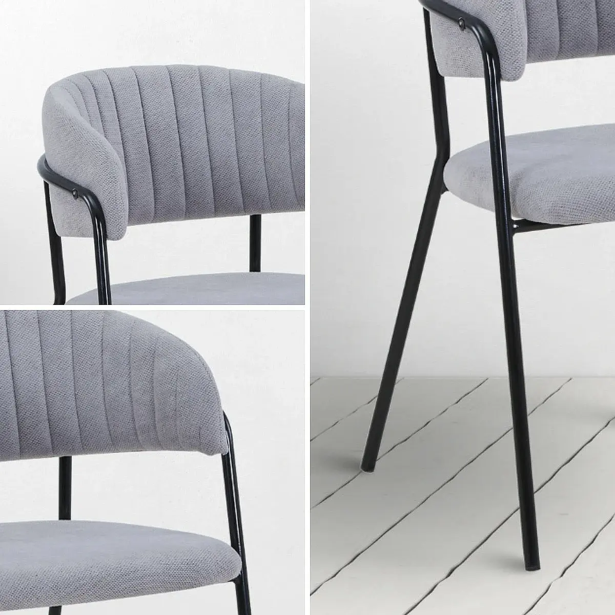 Sillón Leonor tapizado en tela resistente al agua