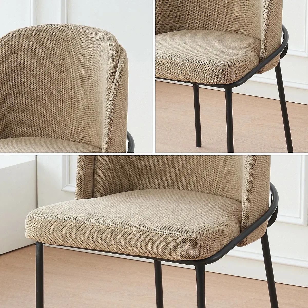 Sillón Candela tapizado en tela resistente al agua