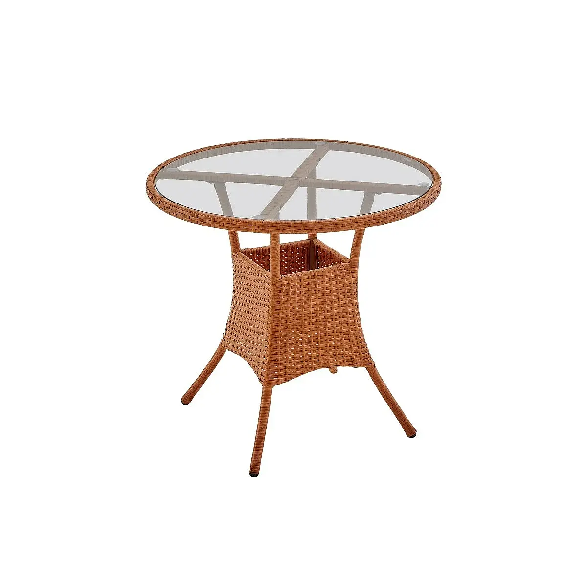 Conjunto Yakarta 4 sillones + 1 mesa redonda 90x75 ratan