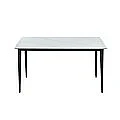 Mesa comedor Orion 140 ceramic blanco/gris