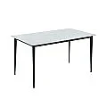 Mesa comedor Orion 140 ceramic blanco/gris