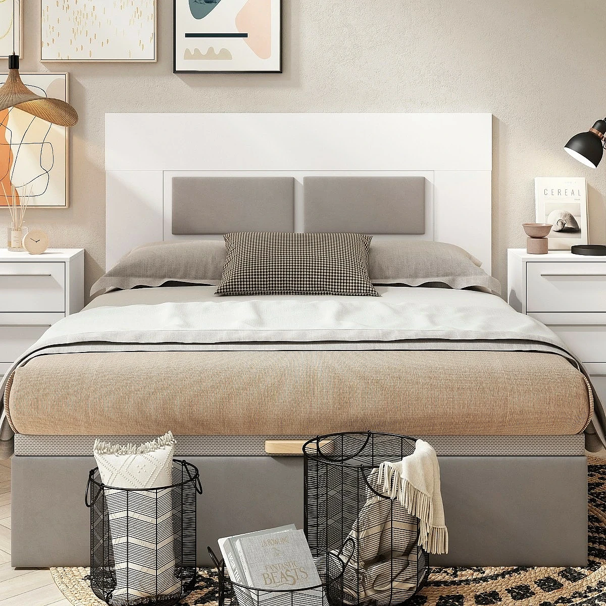 Cabecero Zeus blanco