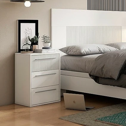 Mesita 3/C Ares blanco savana claro