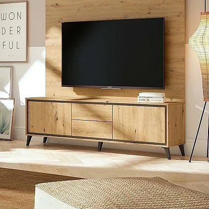 Mueble TV Atenea 178 roble negro