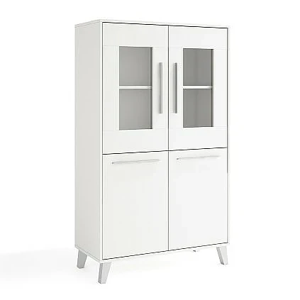 Vitrina ancha Zeus blanco