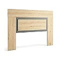 Dormitorio completo modelo Atenea Cabecero + 2 Mesitas + Comoda + Espejo horizontal