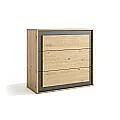 Dormitorio completo modelo Atenea Cabecero + 2 Mesitas + Comoda + Espejo horizontal