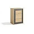 Dormitorio completo modelo Atenea Cabecero + 2 Mesitas + Comoda + Espejo horizontal