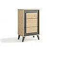 Dormitorio completo modelo Atenea Cabecero + 2 Mesitas + Comoda + Espejo horizontal