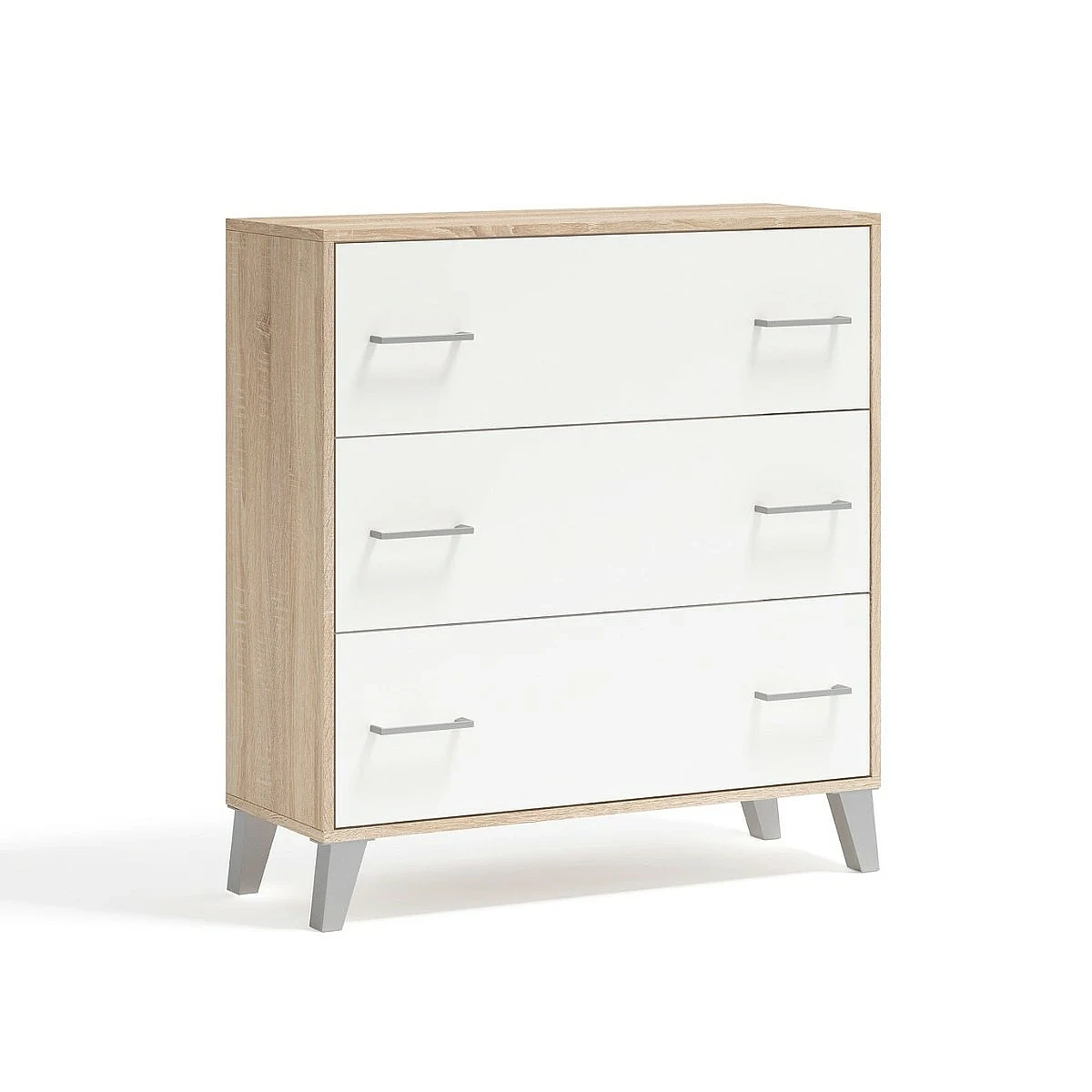 Dormitorio completo modelo Mine Cabecero + 2 Mesitas + Comoda + Espejo horizontal