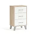 Dormitorio completo modelo Mine Cabecero Karma + 2 Mesitas 3 cajones + Sinfonier
