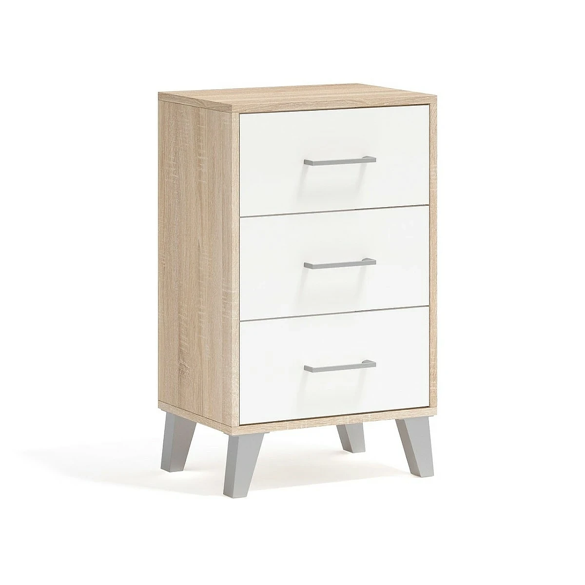 Dormitorio completo modelo Mine Cabecero Karma + 2 Mesitas 3 cajones + Sinfonier