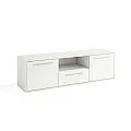 Salón completo modelo Zeus Vitrina alta + Mueble tv + Galería + Vitrina ancha