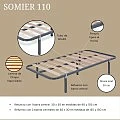 Pack somier 110 y colchón Termic