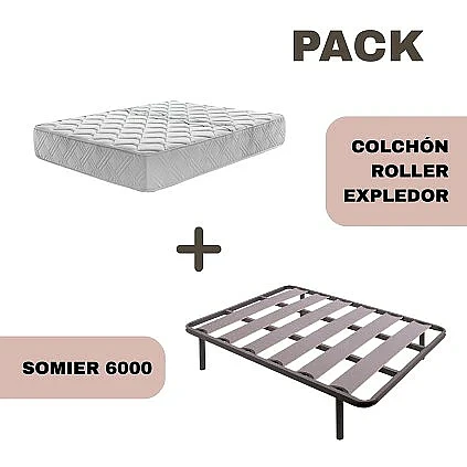Pack somier 6000 y colchón Explendor