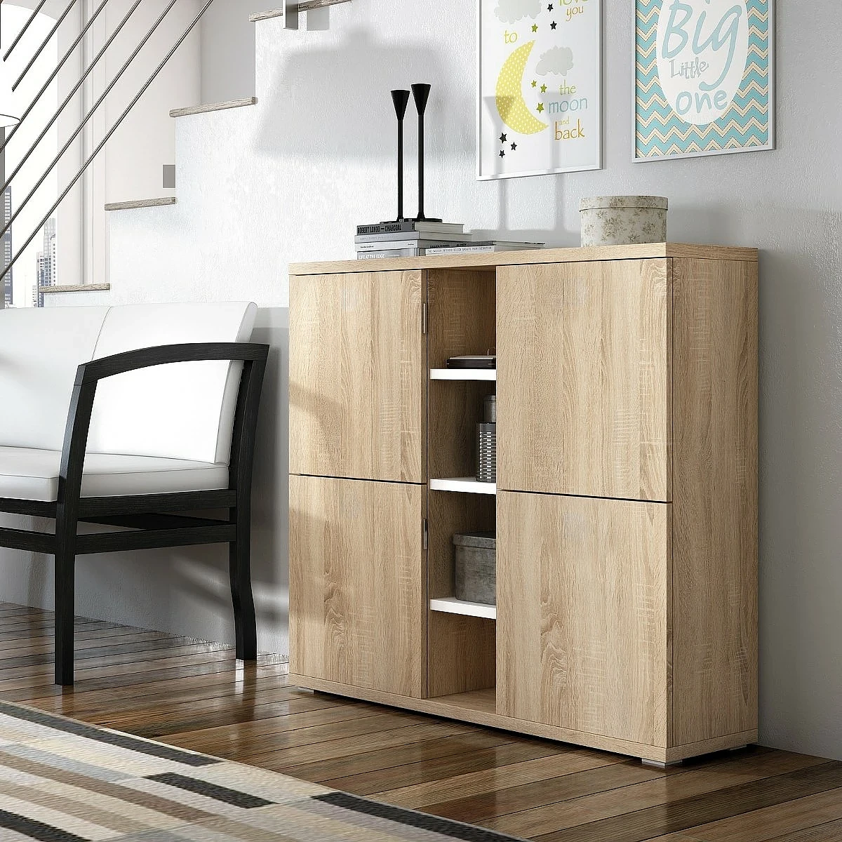 APARADOR AUXILIAR MOD.N124 DE 90X100X28