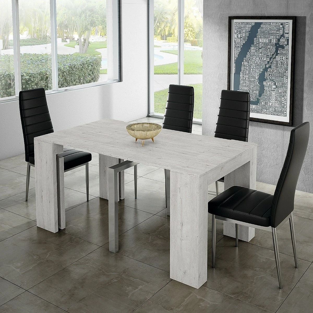 Mesa consola extensible 14