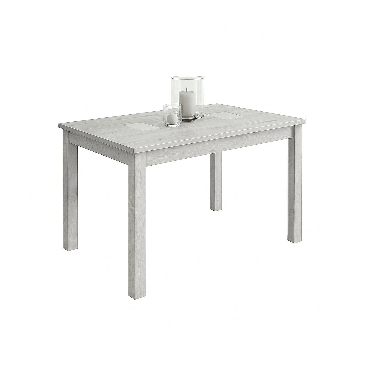 Mesa extensible 8 con detalle cristal