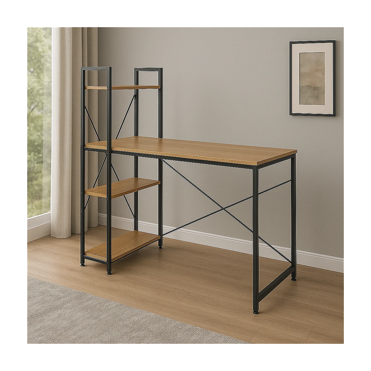 Mesa estudio estanteria Olga