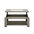 Mesa centro elevable 1029 con cristal