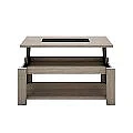 Mesa centro elevable 1029 con cristal