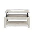 Mesa centro elevable 1029 con cristal
