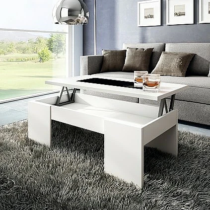 Mesa centro elevable 1091 con cristal