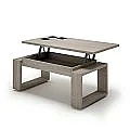 Mesa centro elevable 1000 con cristales