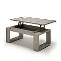 Mesa centro elevable 1000 con cristales