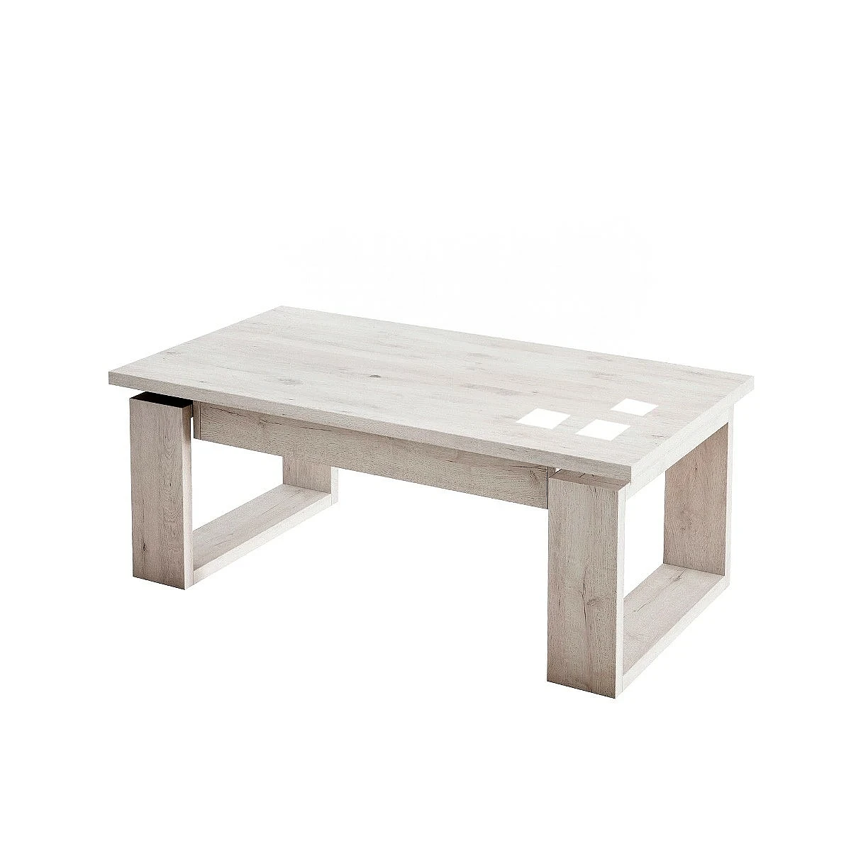 Mesa centro elevable 1000 con cristales