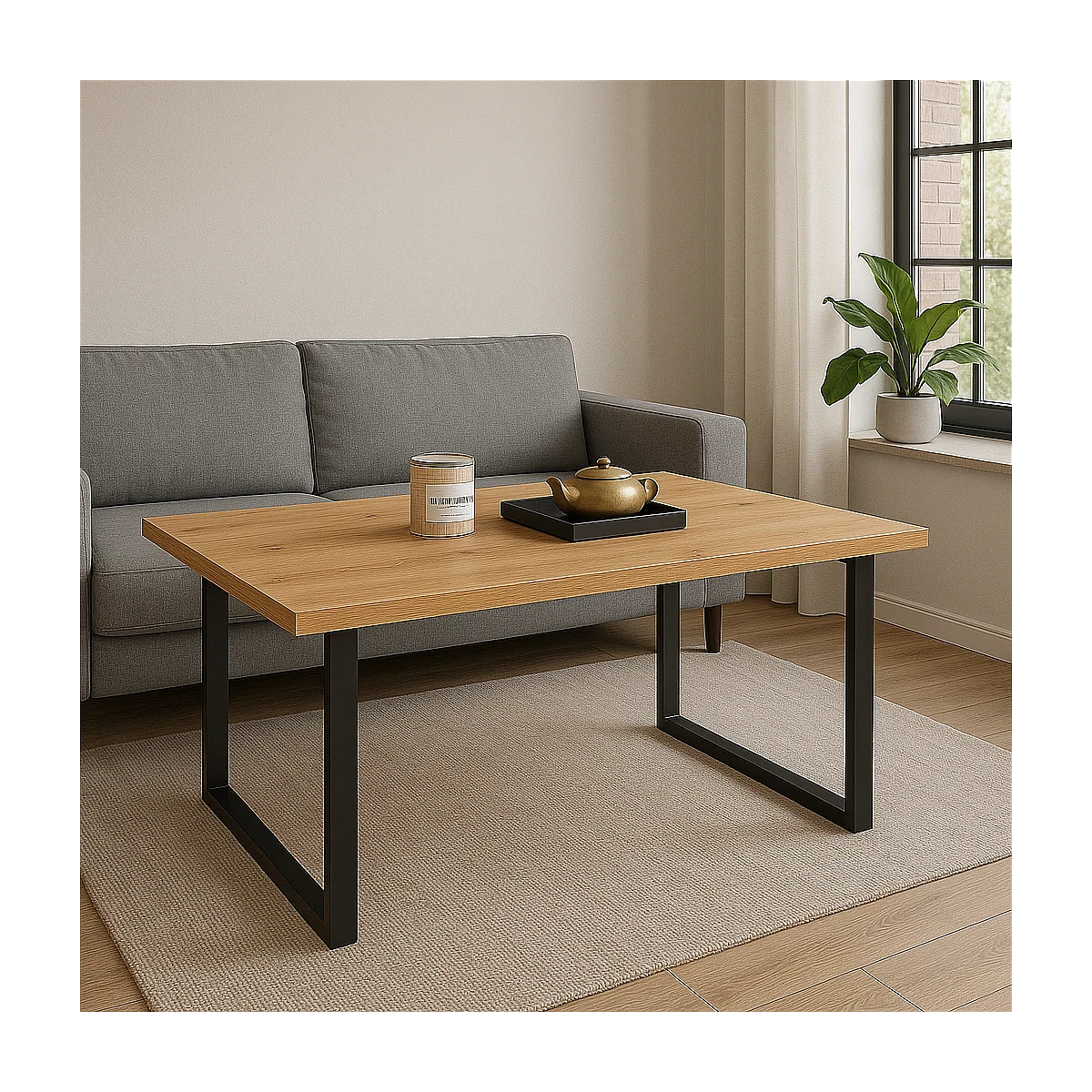 Mesa centro 229 patas negras