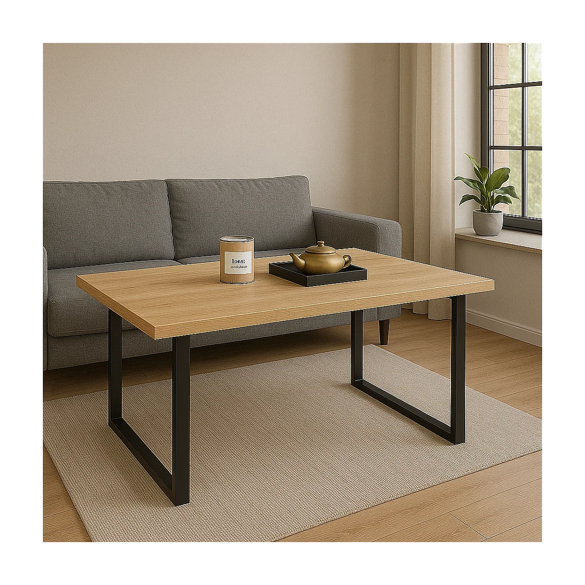 Mesa centro 229 patas negras