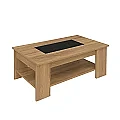 Mesa centro elevable 1092 con cristales