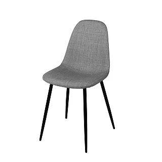 SILLA JULIETA GRIS PATA NEGRA