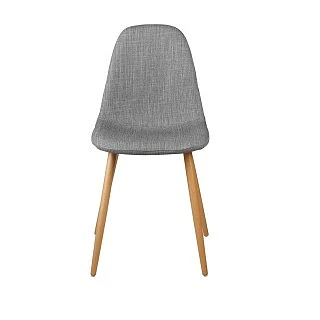 SILLA DENIS GRIS PATA METALICA NATURAL
