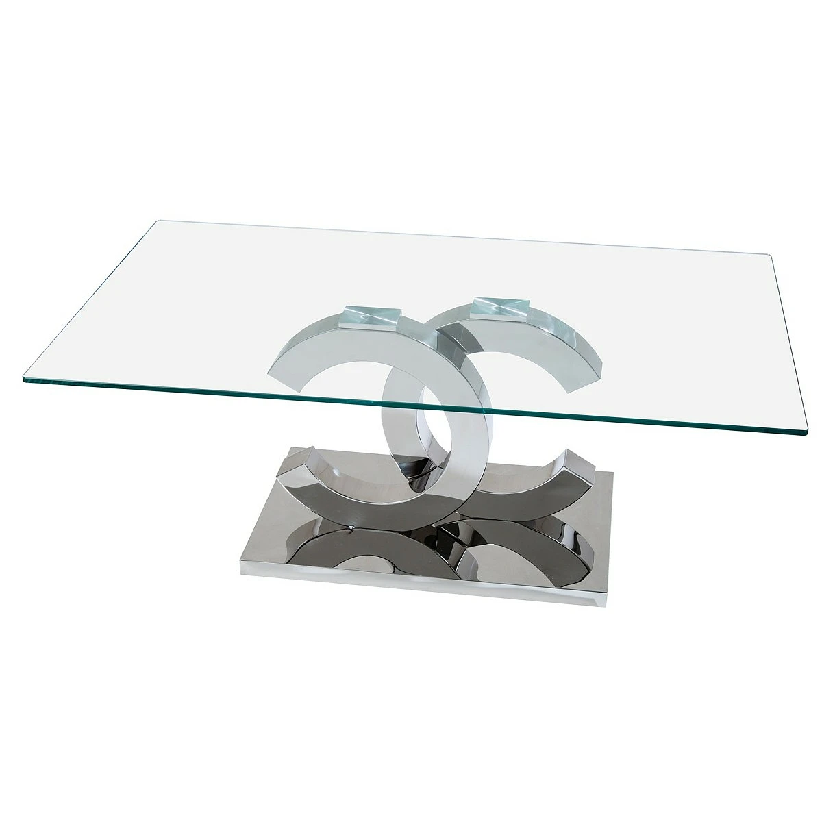 MESA CENTRO LUNA CROMO