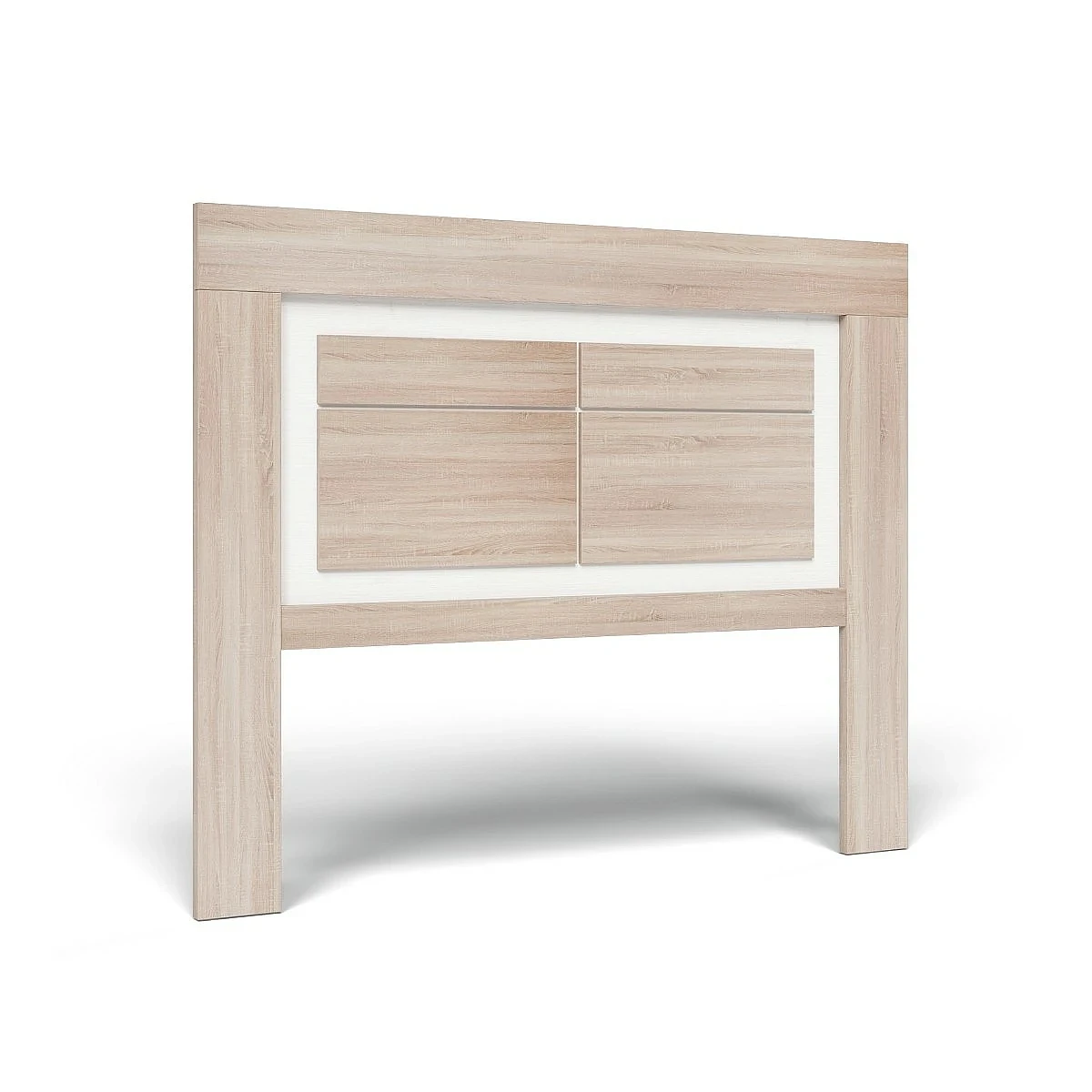 Dormitorio Completo Praga cabecero 2 mesitas + comoda y espejo