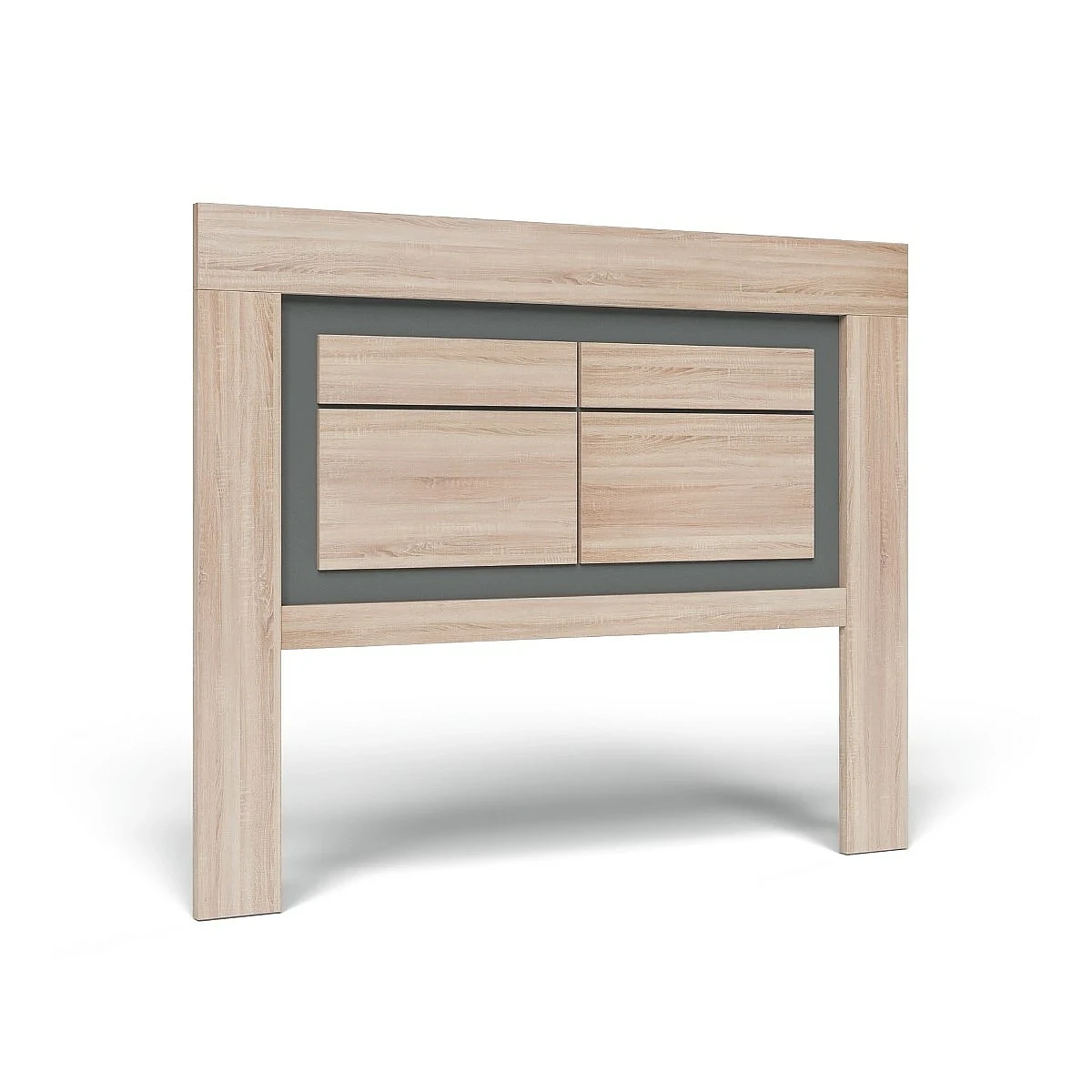 Dormitorio Completo Praga cabecero 2 mesitas + comoda y espejo