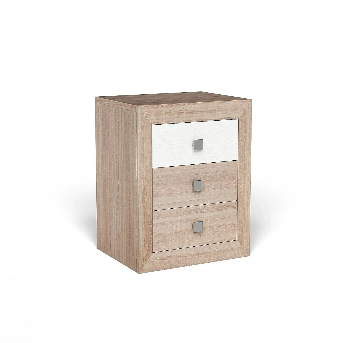 Dormitorio Completo Praga cabecero 2 mesitas + comoda y espejo