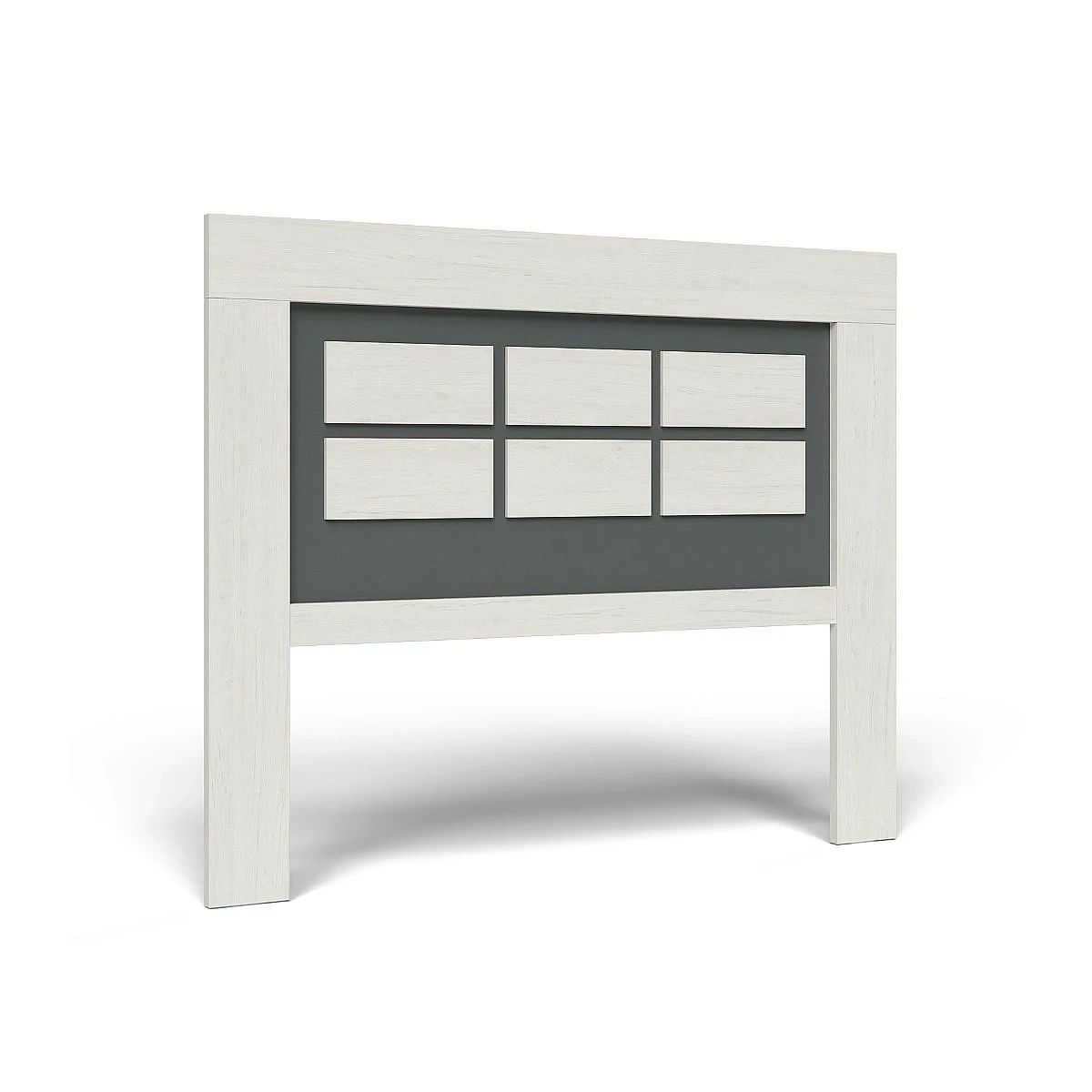 Dormitorio completo Moscú, Cabecero + 2 Mesitas + Cómoda + Espejo