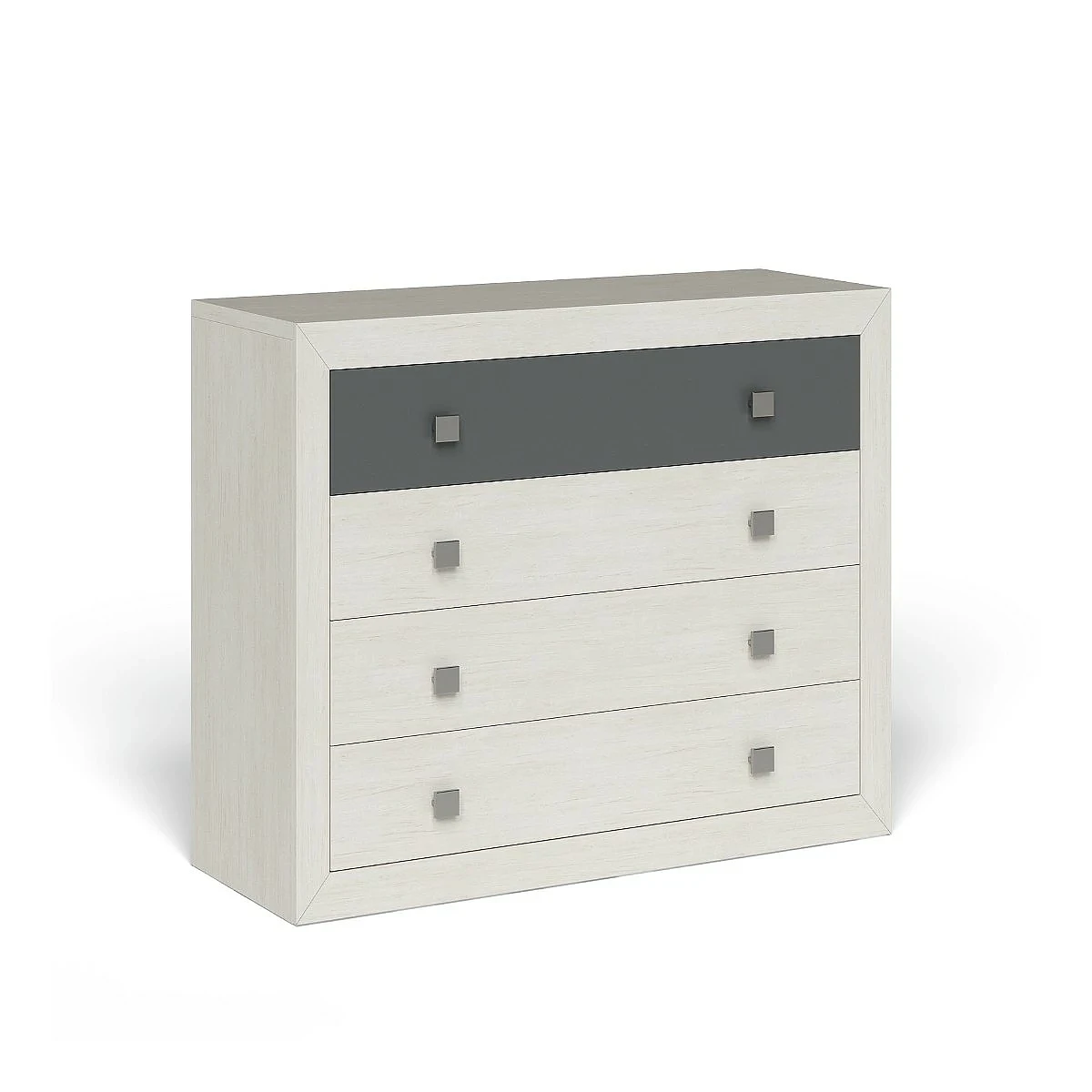 Dormitorio Completo París cabecero + 2 mesitas + comoda y espejo