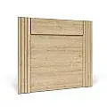 Conjunto dormitorio Dakota cpn cabecero, 2 mesitas, comoda y espejo