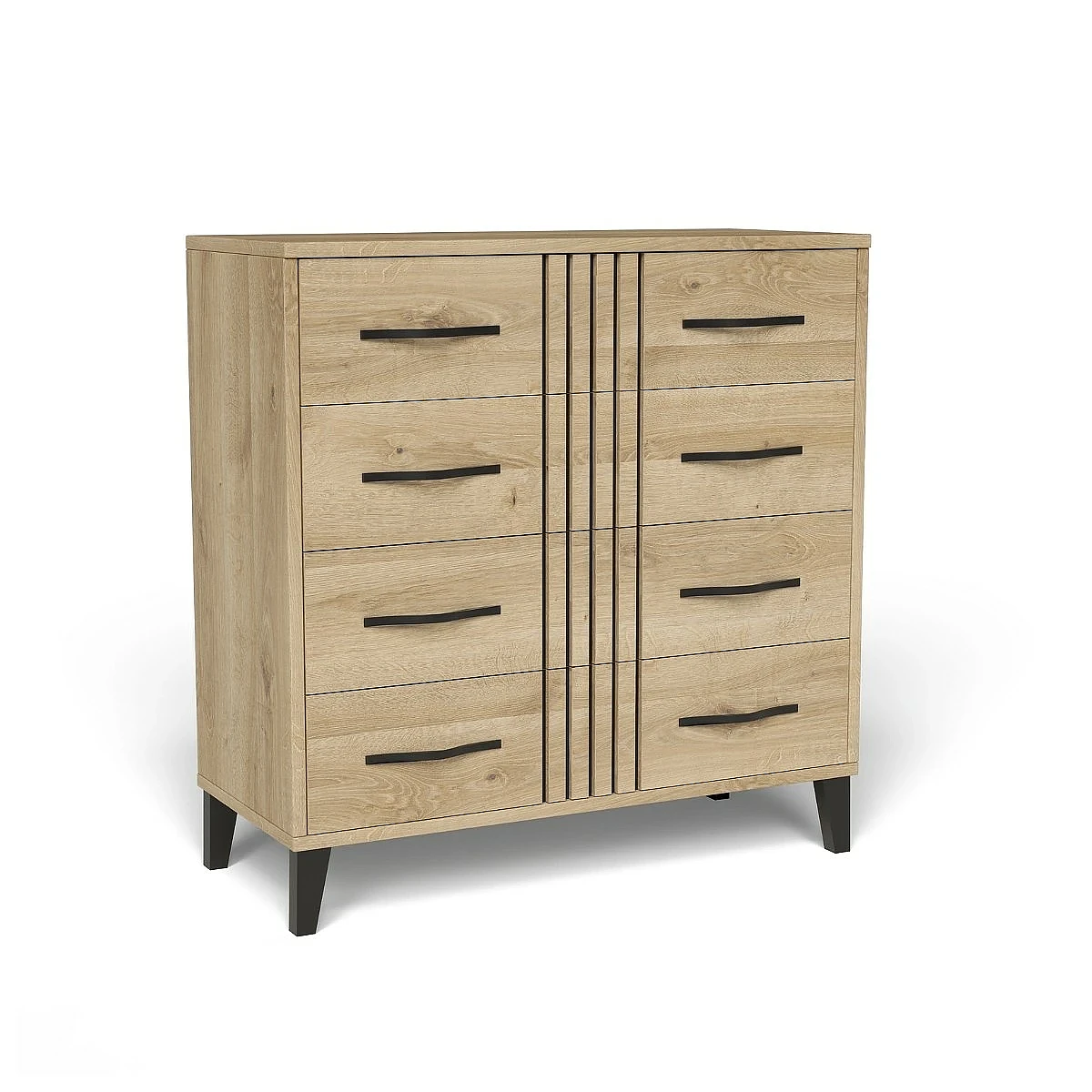 Conjunto dormitorio Dakota cpn cabecero, 2 mesitas, comoda y espejo