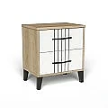 Conjunto dormitorio Dakota cpn cabecero, 2 mesitas, comoda y espejo