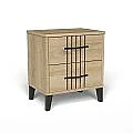 Conjunto dormitorio Dakota cpn cabecero, 2 mesitas, comoda y espejo